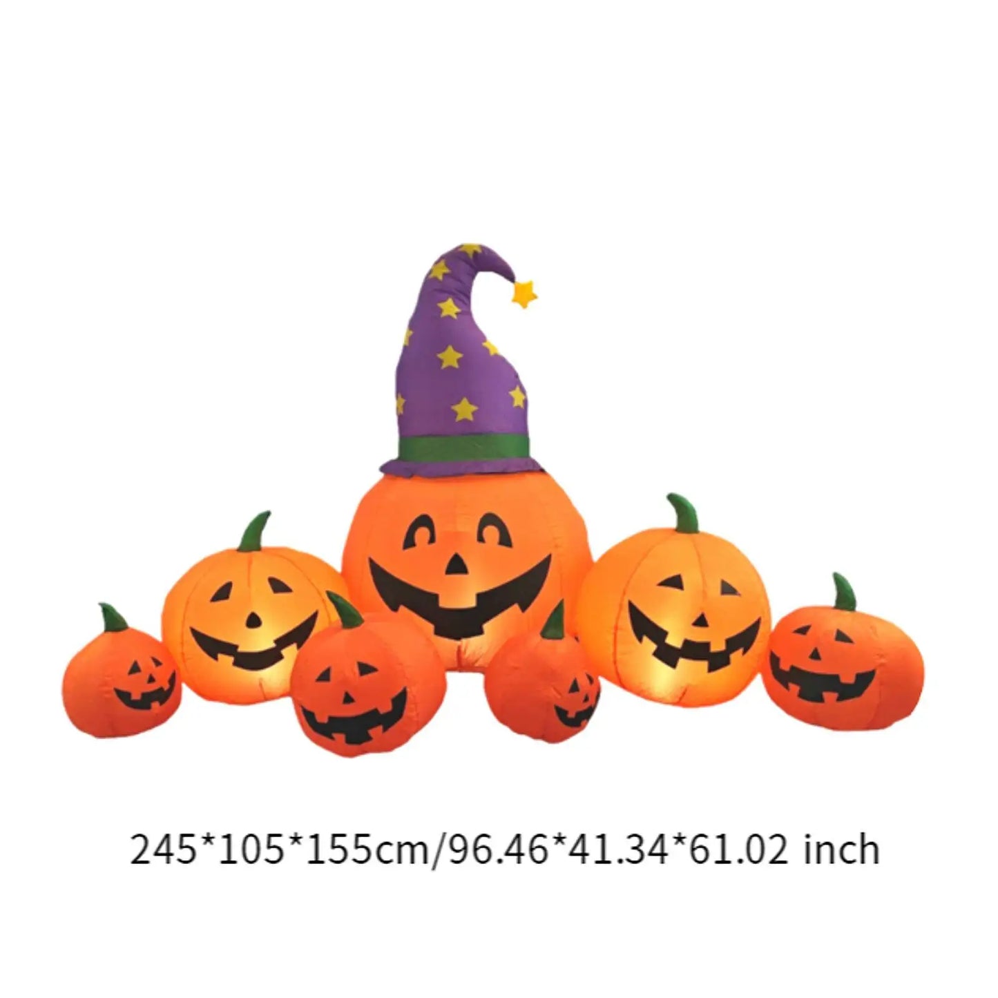 Halloween Inflatable Pumpkin Decoration with LED Lights