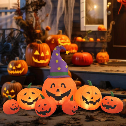 Halloween Inflatable Pumpkin Decoration with LED Lights