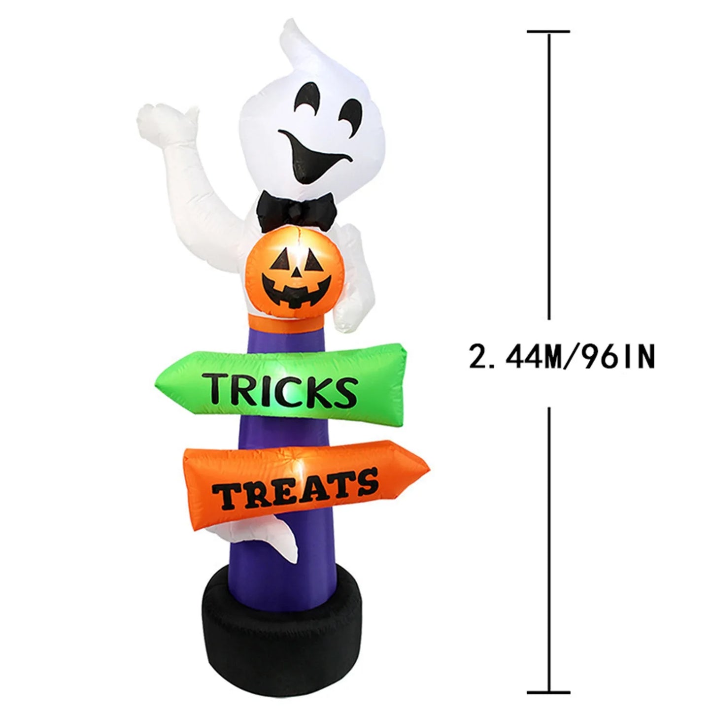 Halloween Inflatable Glowing Signpost Outdoor Decoration