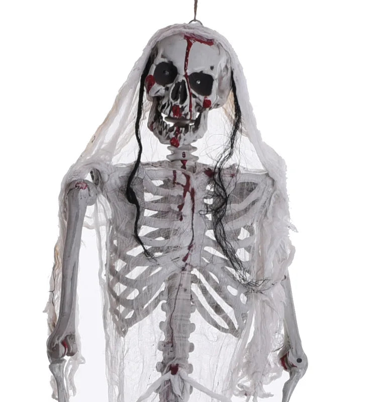 Halloween Movable Skeleton Realistic Haunted Decor