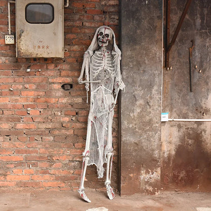 Halloween Movable Skeleton Realistic Haunted Decor