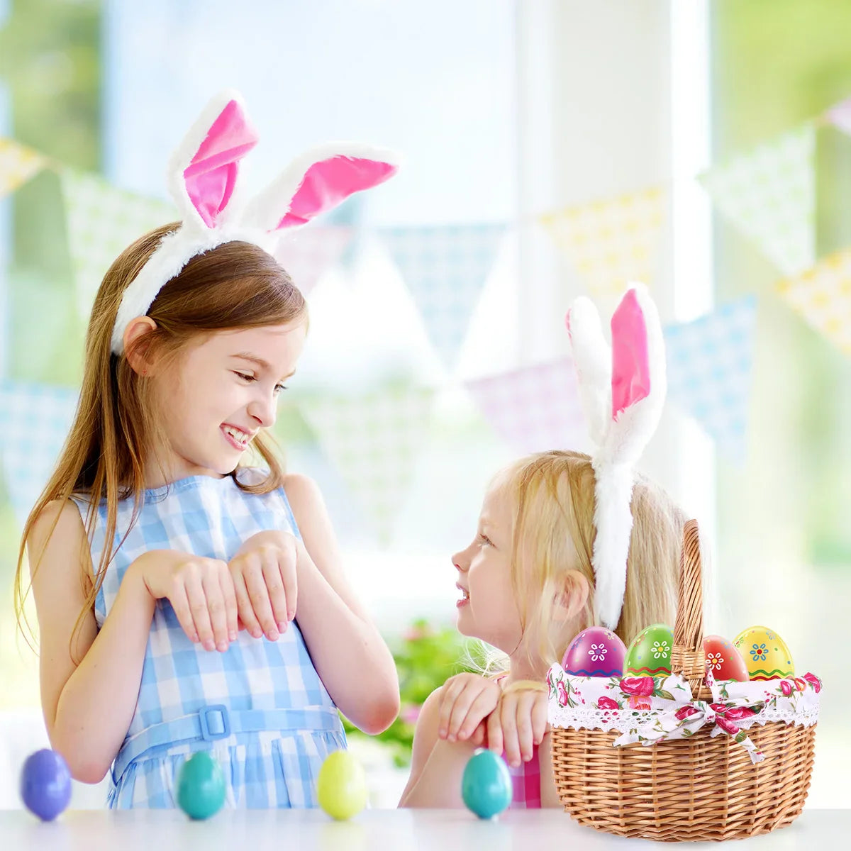 Hand Woven Picnic Basket with Handle