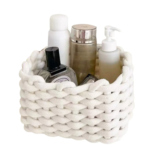 Handmade Cotton Basket Vegetable Tray Organizer
