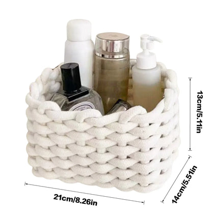 Handmade Cotton Basket Vegetable Tray Organizer