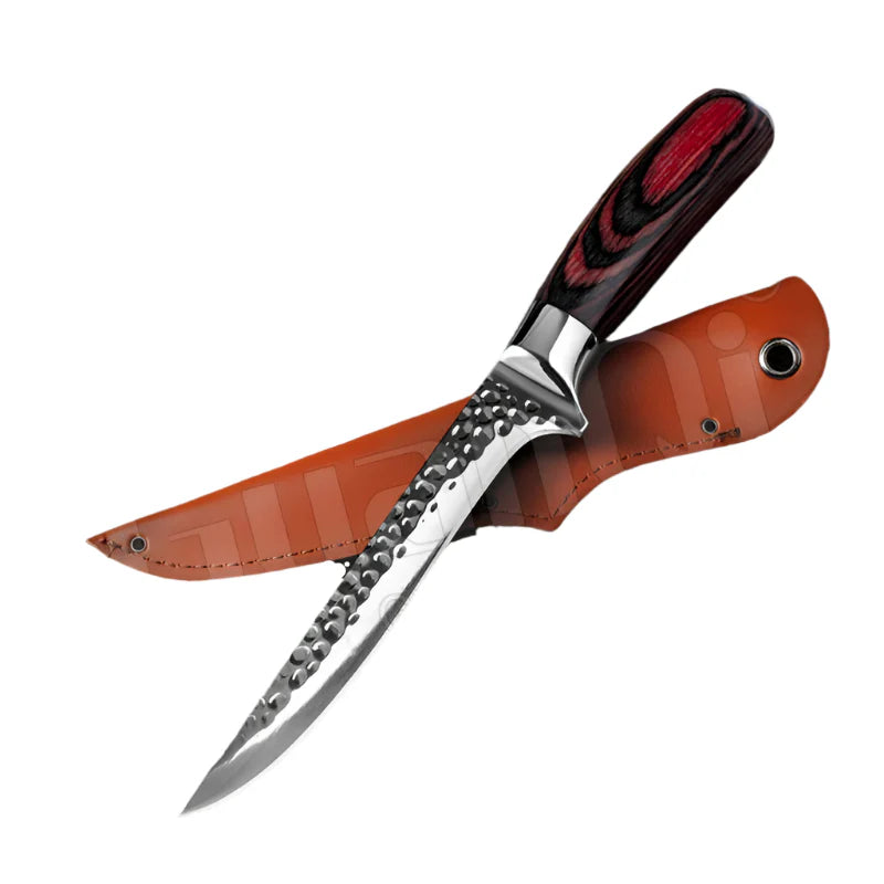 Handmade Stainless Steel Chef Boning Knife – Butcher Cleaver & Fishing Knife