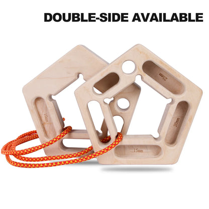 Double-Sided Hangboard Fingerboard Portable Khaki, 21×7×22cm, 1 Pair