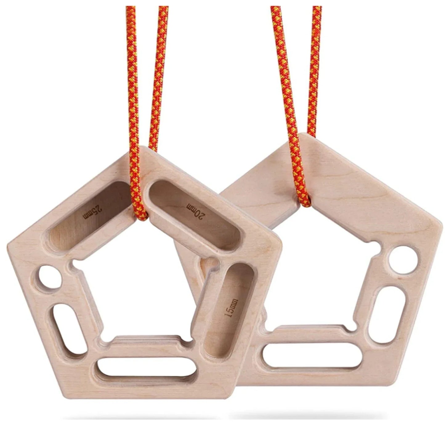 Double-Sided Hangboard Fingerboard Portable Khaki, 21×7×22cm, 1 Pair