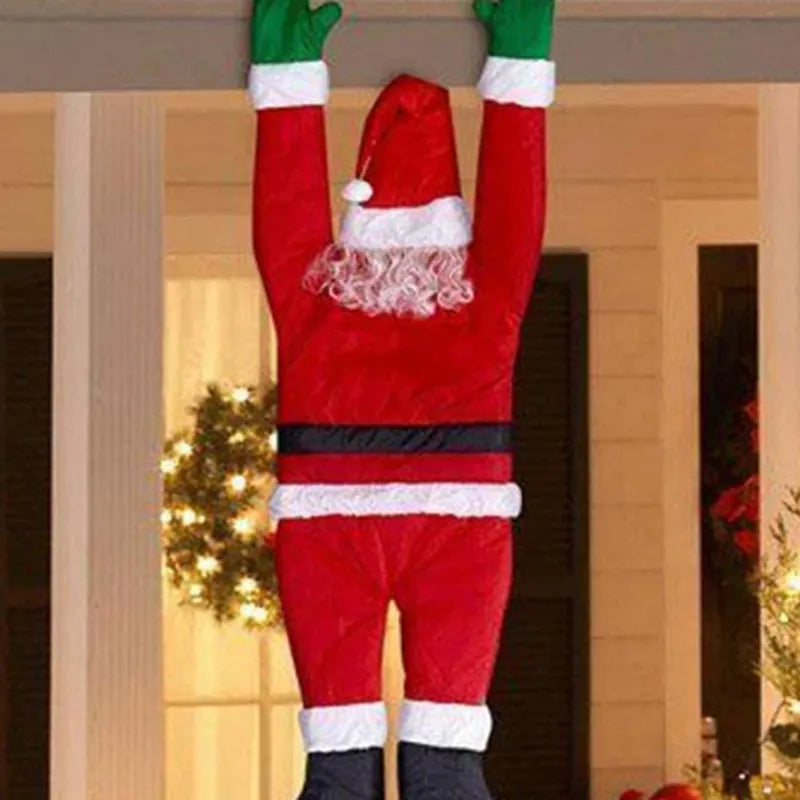 Festive 108cm Santa Claus Hanging Doll for Christmas Decor