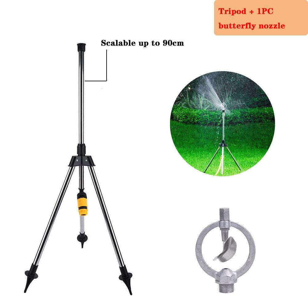 NNOBA Impulse Sprinkler Garden Watering on Tripod Base