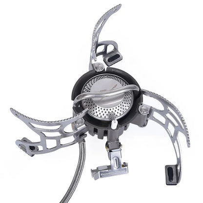 3500W Foldable Camp Gas Stove Silver