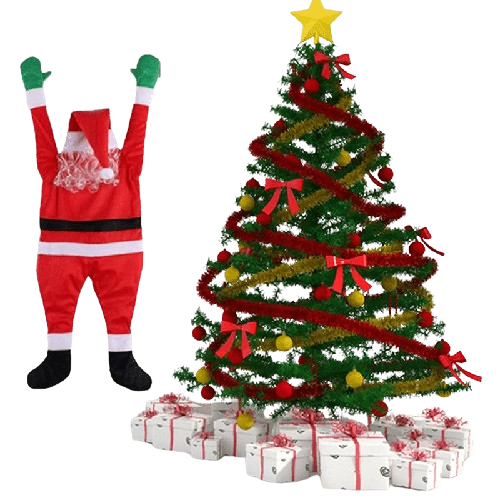 Festive 108cm Santa Claus Hanging Doll for Christmas Decor