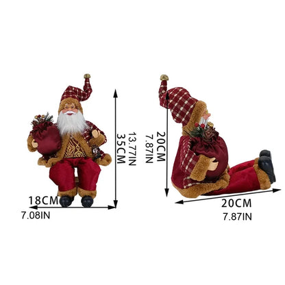 Deluxe Hanging Santa Claus Christmas Figurine