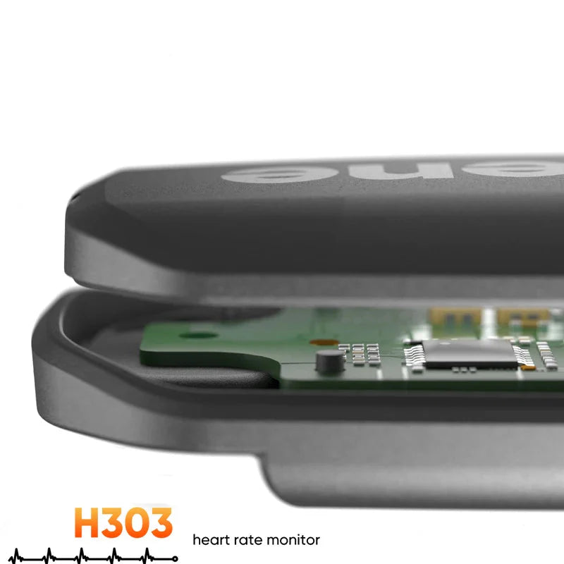 Dual Heart Rate Monitor Chest Strap 2-Pack H303 Sensors Black