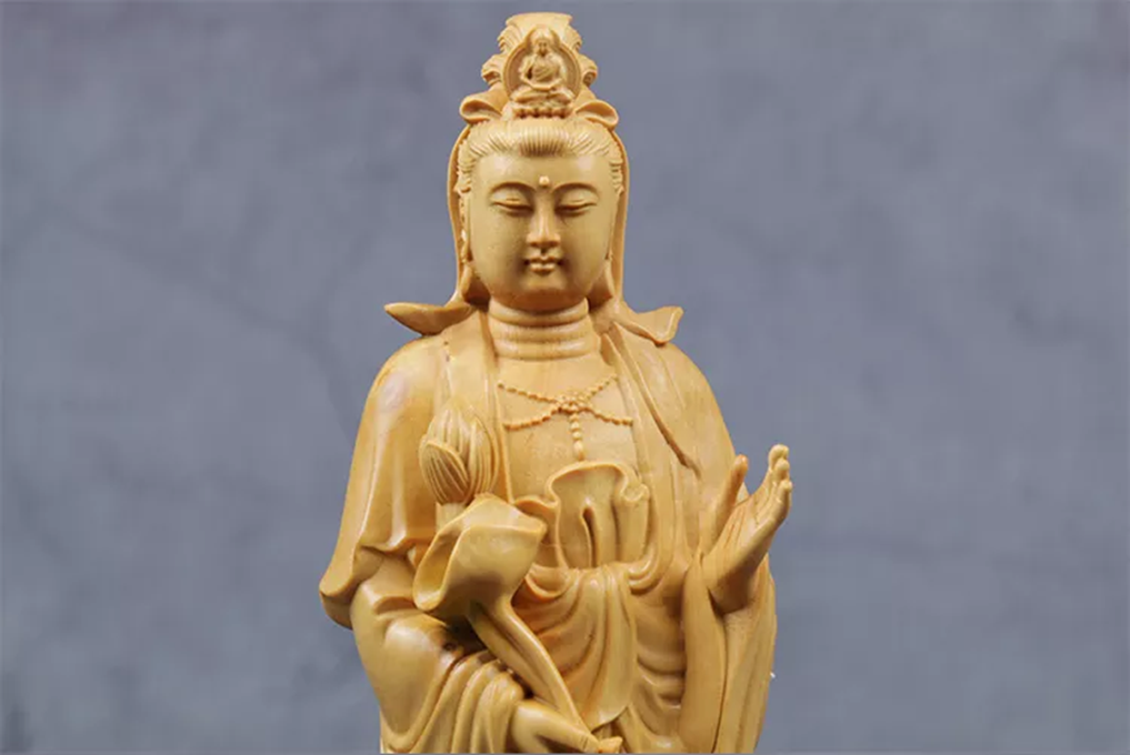 Wooden Guanyin - Ru Laifo Statue