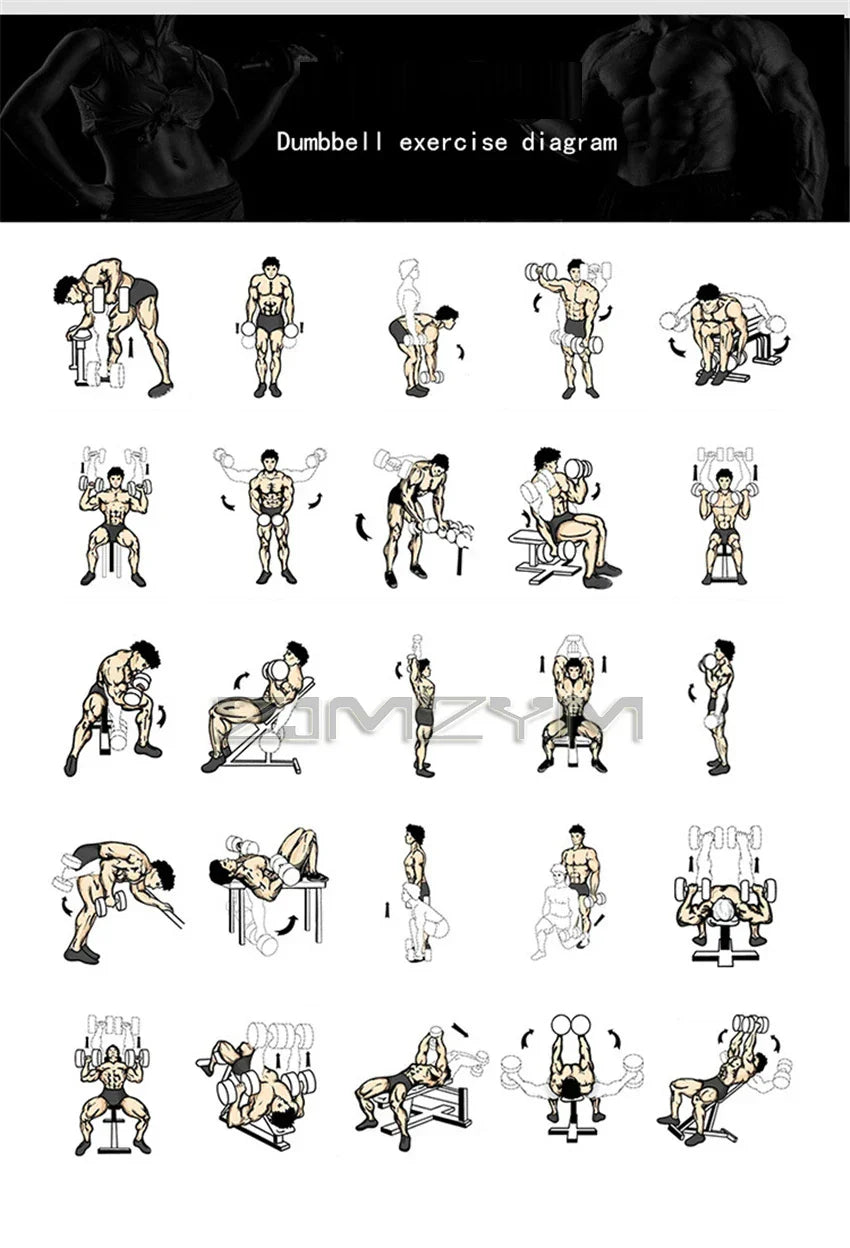 Adjustable Dumbbell Set for Home Fitness Equipment