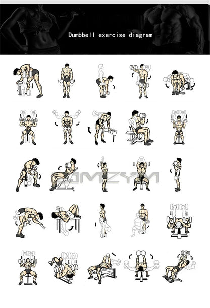 Adjustable Dumbbell Set for Home Fitness Equipment