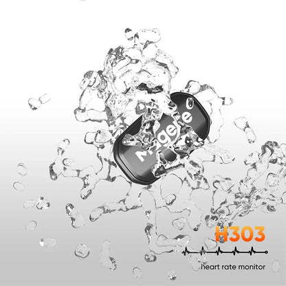 Dual Heart Rate Monitor Chest Strap 2-Pack H303 Sensors Black