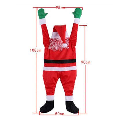 Festive 108cm Santa Claus Hanging Doll for Christmas Decor
