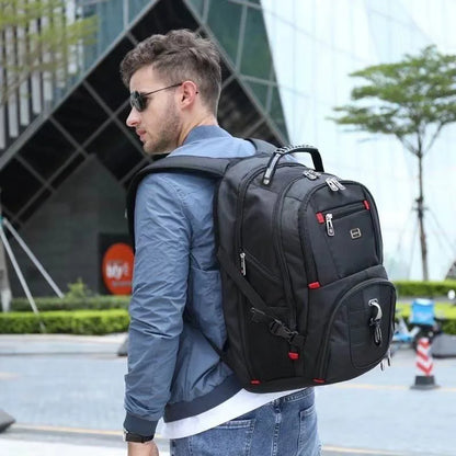 Swiss-Style Waterproof Laptop Backpack with USB Charge Port