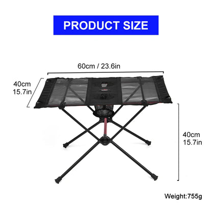 Camping Folding Table Black