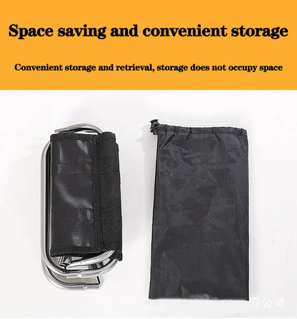 Folding Portable Outdoor Stool - Ultra-Light Bench for Travel and Camping