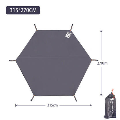 Waterproof Hexagonal Ground Cloth Mat for Camping