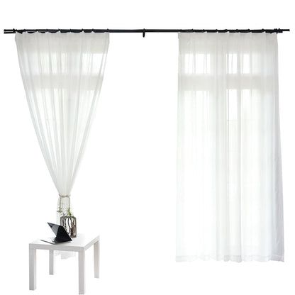 White Tulle Curtains