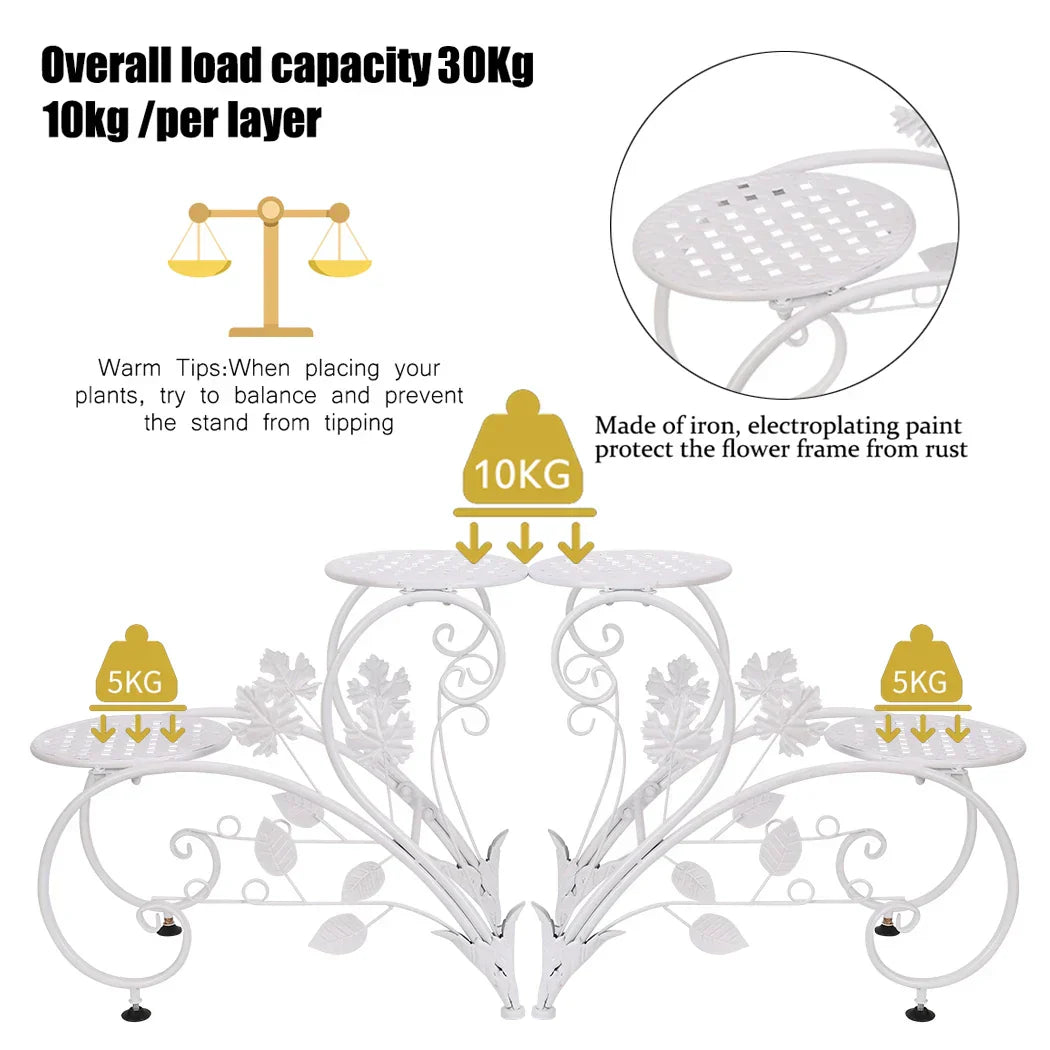 Classic Tall Plant Stand - Art Flower Pot Holder Rack