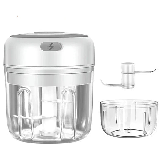 Mini Electric Meat Grinder and Garlic Crusher