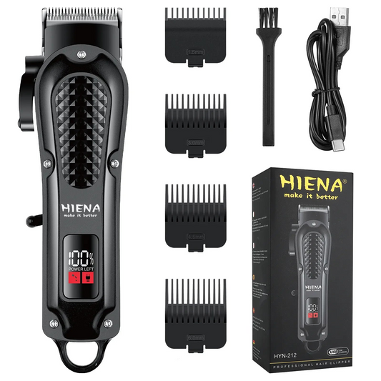 Electric Hair Clipper & Beard Trimmer USB Cordless Tool for Men Black