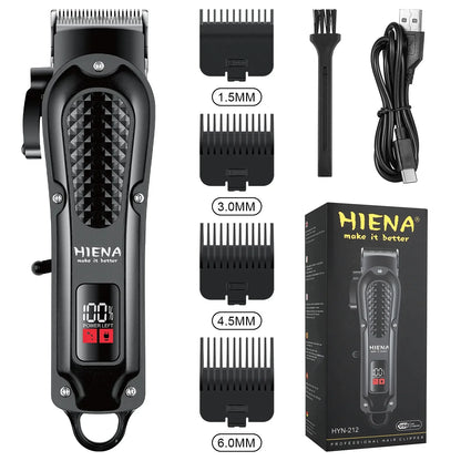 Electric Hair Clipper & Beard Trimmer USB Cordless Tool for Men Black