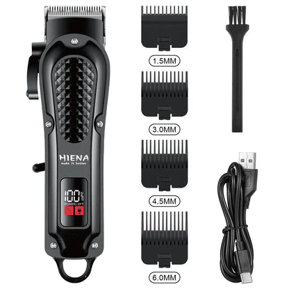 Electric Hair Clipper & Beard Trimmer USB Cordless Tool for Men Black