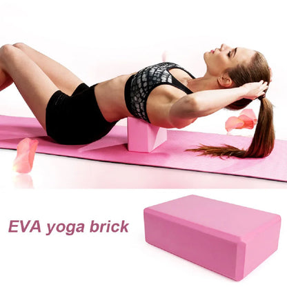 EVA Yoga Foam Blocks for Pilates & Meditation (Pink)