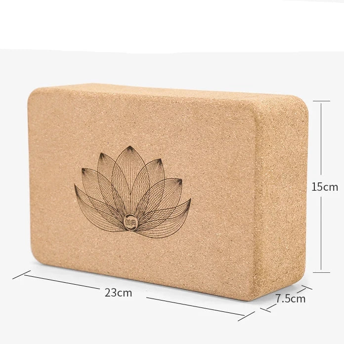 Natural Cork Yoga Block for Body Shaping (Beige)