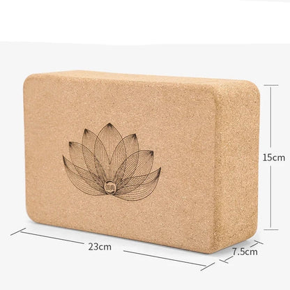 Natural Cork Yoga Block for Body Shaping (Beige)