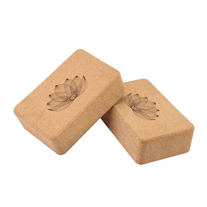 Natural Cork Yoga Block for Body Shaping (Beige)