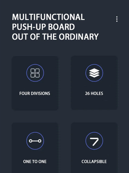 Folding Push-up Board for Full Body Workout & Abdominal Enhancement