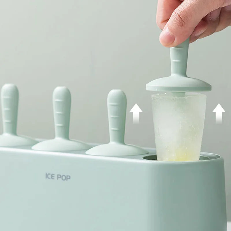 4-Cell Silicone Popsicle Molds Reusable