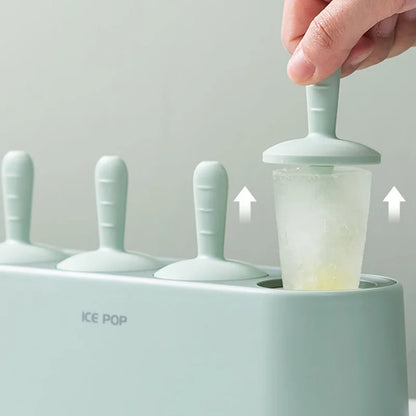 4-Cell Silicone Popsicle Molds Reusable