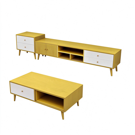 Modern TV Stand Side table & Coffee Table package for Living Room