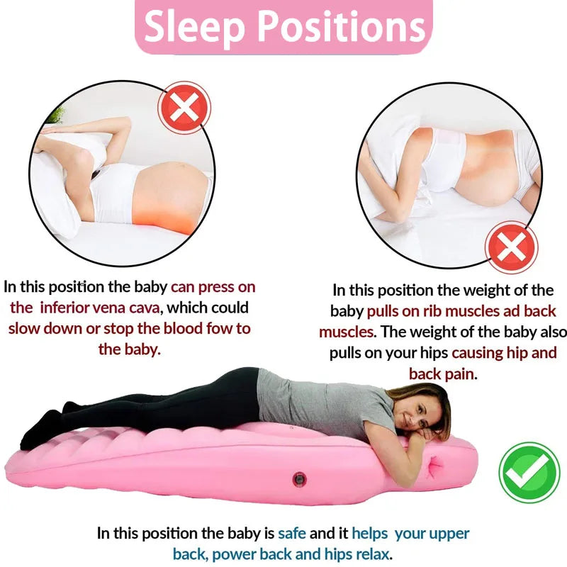 Inflatable Pregnancy Pillow & Yoga Mat