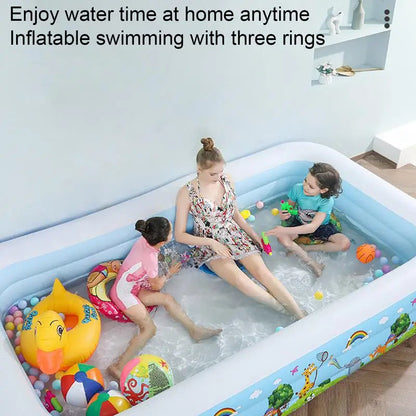 Kids Inflatable Swimming Pool with Multi-Size Bathing Tub