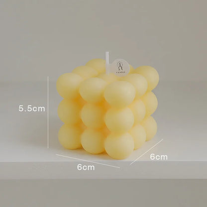Handmade Aromatherapy Soy Wax Bubble Cube Candle