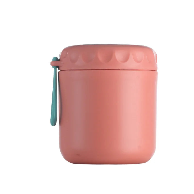 Insulated Food Thermal Jar Stainless Steel Vacuum Soup Cup Pink