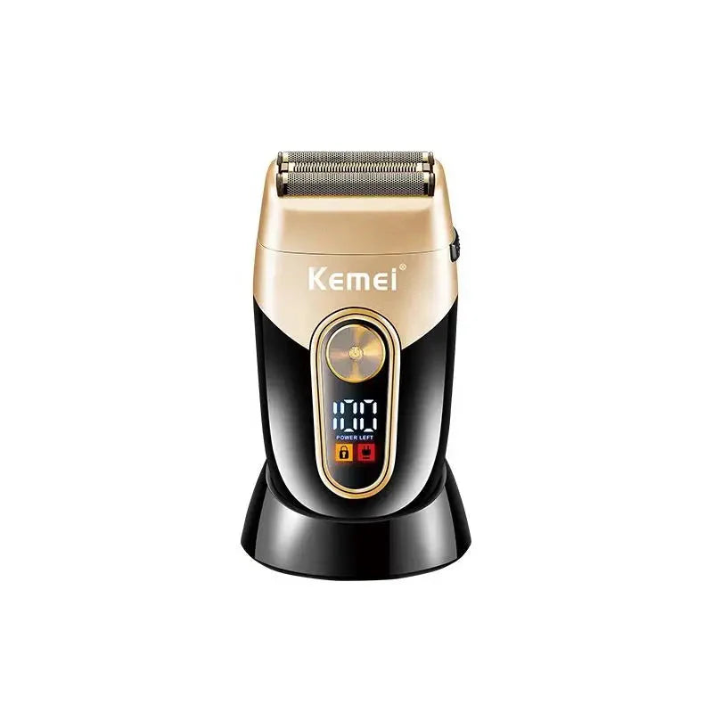 High Quality Electric Shaver Three-Blade Foil Trimmer Razor Gold