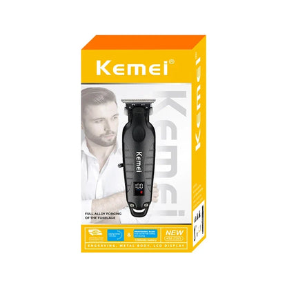 Salon Grade Electric Hair Clipper Powder Metallurgical Blade Black
