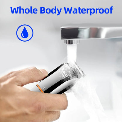 Waterproof 11-in-1 Men's Grooming Kit Cordless Rechargeable Trimmer Black