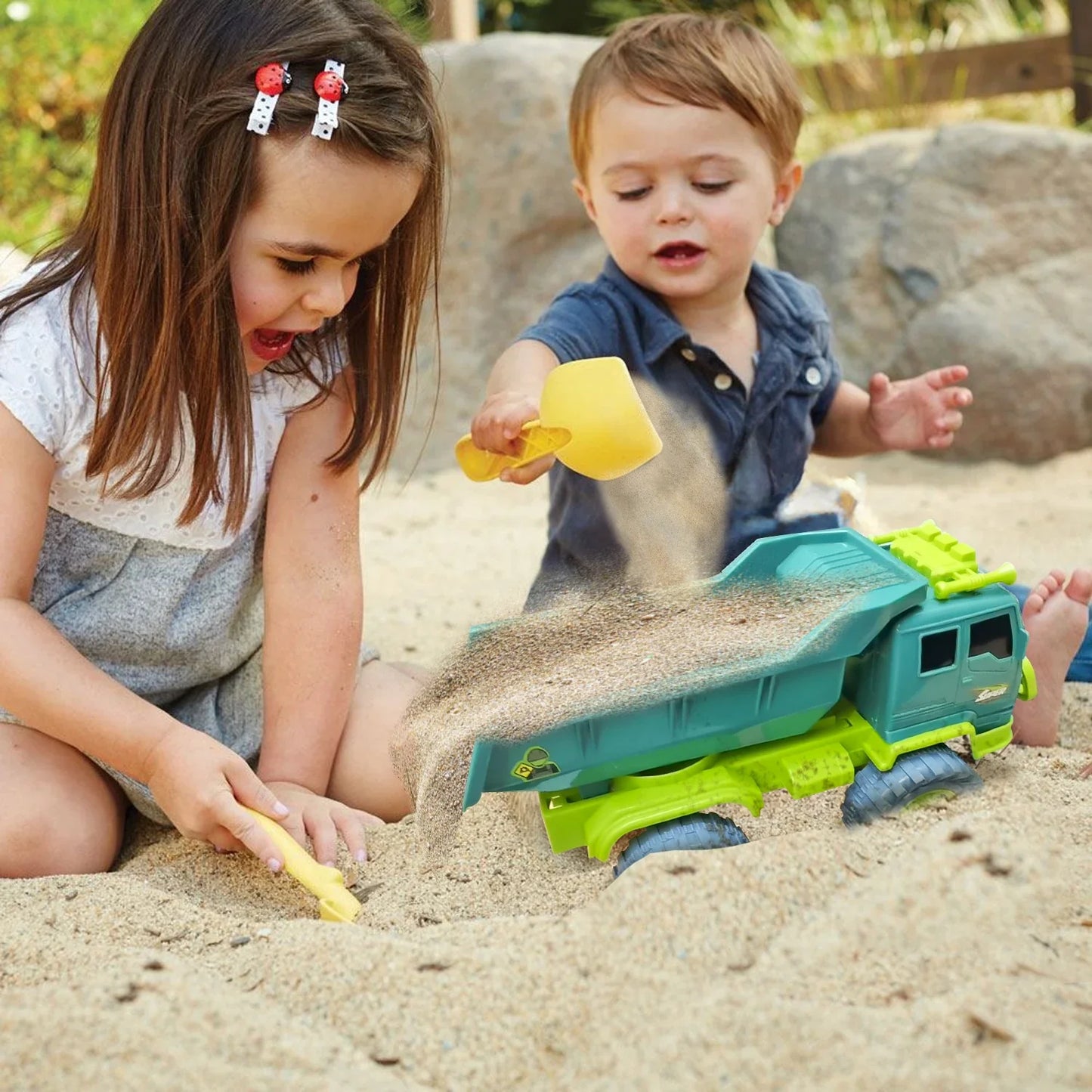 Kids Engineering Dump Truck Toy (Green)