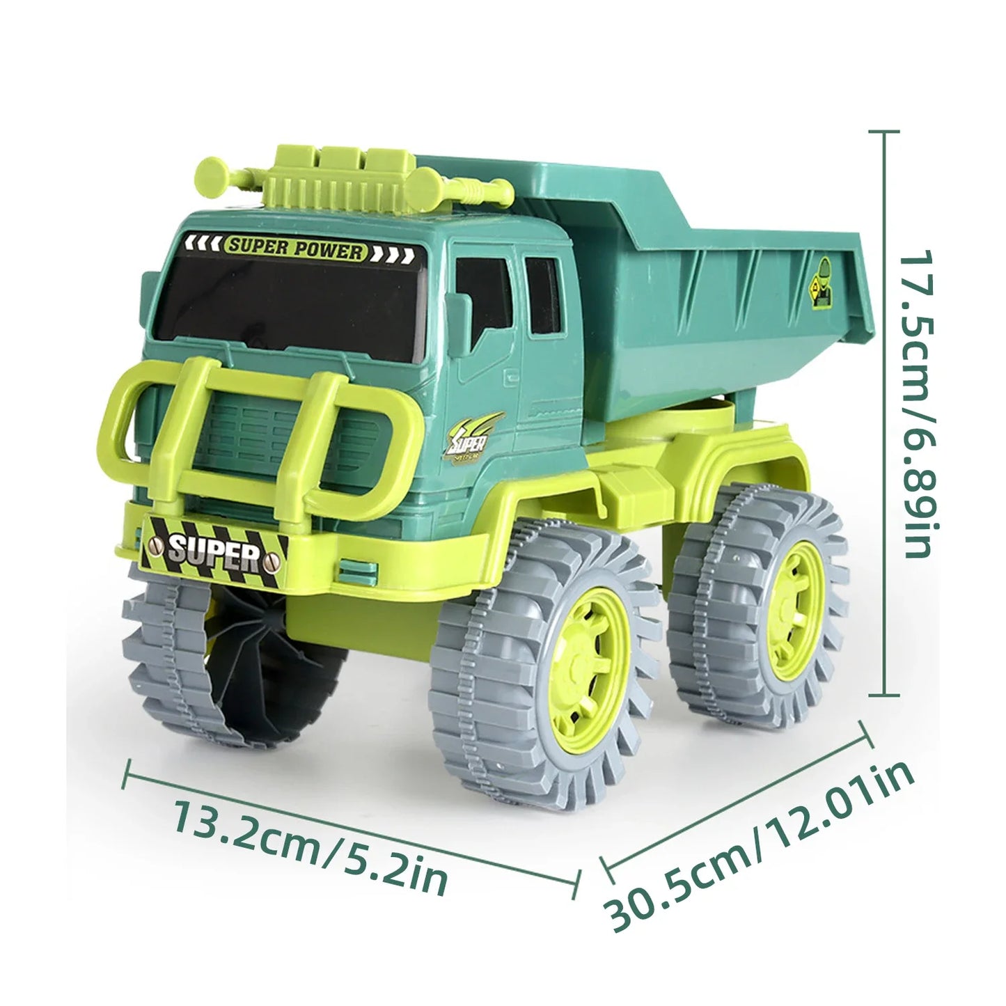 Kids Engineering Dump Truck Toy (Green)