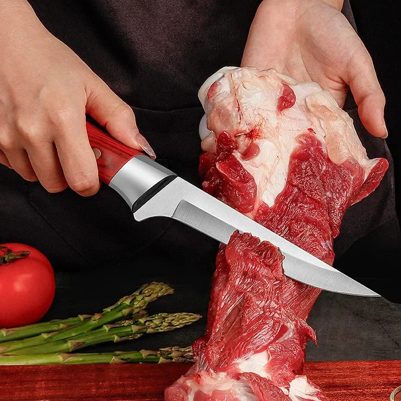 Kitchen Boning Knife – Stainless Steel Meat Cleaver & Paring Knife